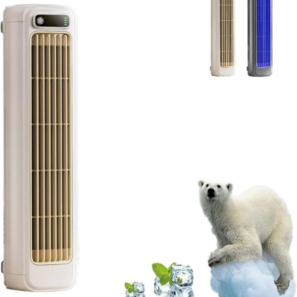 Briza Air Cooler,  Air Conditioner, , Enjoy Fast, Natural Cooling, Quiet Portable Air Conditioner, Three Wind Speeds, Rechargeable, Suitable for Bedroom, Office (Gray)