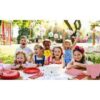 Exquisite 350 Piece Easter Plastic Disposable Party Plates & Dinnerware Combo Set