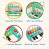 Croco Pop Piano Toy Keyboard with Songs Sounds Lights, Baby and Toddler Toys