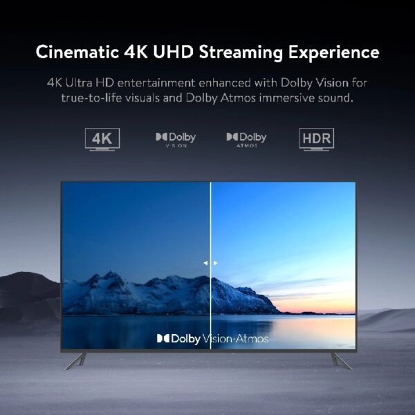 4K Plus Streaming Device, Google TV - Ultra-fast Streaming, Stunning 4K UHD, 16GB Storage, 2GB RAM, Dolby Vision & Atmos, Remote with Voice Control