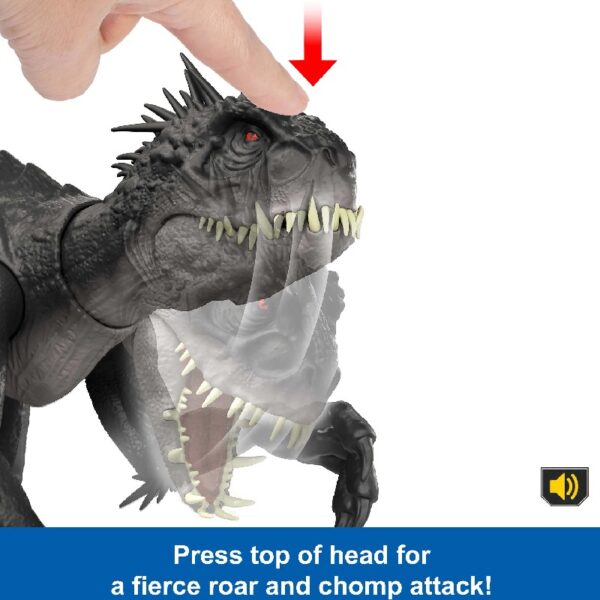 Ultimate Damage Scorpios Rex Dinosaur Toy Figure with Damage, Light & Sound Toy