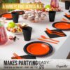 Exquisite 350 Piece Easter Plastic Disposable Party Plates & Dinnerware Combo Set