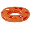 Air Fetch Wheel Durable Rubber Frisbee Disc Dog Toy, Orange, 8