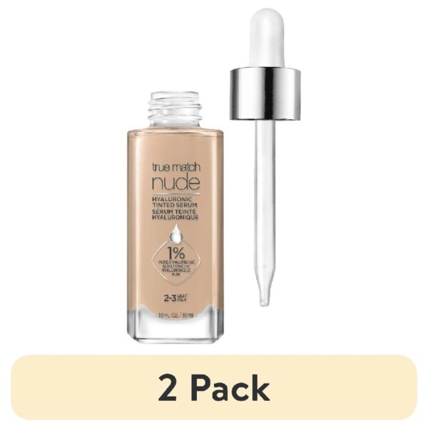 (2 pack) True Match Serum Foundation Makeup, 4.5-5.5 Rich Medium, 1 fl oz