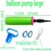 Balloon Pump Hand Two-Way Dual Action inflate 2Pack and Balloon Tying Tool in One, Handheld Air Pump Portable Manual Balloons Inflators for Party with Extra Accessories (Green)