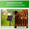 GooingTop 2Pack Outdoor String Lights, Each 37.5Ft 100LED Hanging Patio Lights with 8 Lighting Modes, Auto On/Off for Garden Patio Yard Decor, Warm White