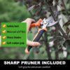 Garden Tool Set, Stainless Steel Heavy Duty Gardening Tool Set, with Non-Slip Rubber Grip, Storage Tote Bag, Outdoor Hand Tools, Ideal Garden Tool Kit Gifts