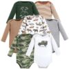 Cotton Long-Sleeve Bodysuits, 7-Pack, Preemie-24 Months