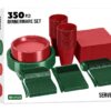 Exquisite 350 Piece Easter Plastic Disposable Party Plates & Dinnerware Combo Set