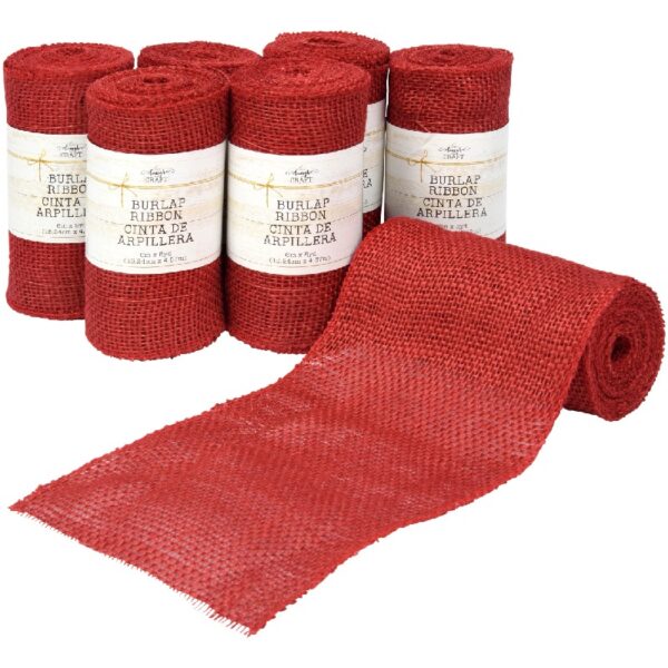 Love, Laugh, Craft Jute Burlap Roll Precut, 6