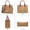 2bbb6df820644729a728b32d01783a02 Women's 3Pcs Purse Handbag Shoulder Bag Tote Satchel Hobo Bag Briefcase Work Bag for Ladies