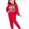 The Grinch Toddler Printed Sweatshirt and Jogger Set, Sizes 2T-5T