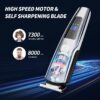 Mens Hair Clipper, 16 in 1 Hair Grooming Kit IPX7 Waterproof Beard Trimmer USB Rechargeable Groomer Wet/Dry