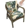 42” x 21” Hawaii Back Chair Outdoor Seating Cushions, Durable Polyester