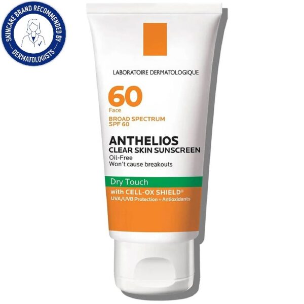 Anthelios Clear Skin SPF 60 Dry Touch Sunscreen, 1.7 fl oz