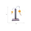 SmartyKat Scratch 'N Spin Carpet Cat Scratching Post with Interactive Spinning Wand Cat Toys