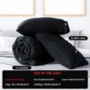 3 Pieces Bed in a Bag Comforter Set Duvet Insert,Reversible,Red/Black,Full Size Comforter Set-200GSM
