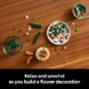 Botanicals Mini Orchid Building Set - Artificial, Fake Orchid for Home Decor, Adults Ages 18+ - Indoor Plant Decorations for Table, Desk, Office - Gift for Graduation - 10343