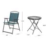 Mainstay Albany Lane 3 Piece Bistro Set, Teal