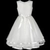 Flower Girls Dress Blue Belted Wedding Party Bridesmaid 12