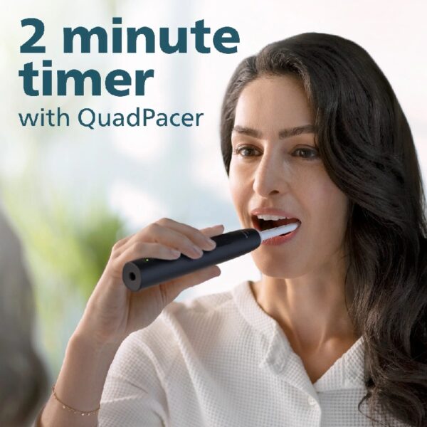 3100 Power Toothbrush, Rechargeable Electric Toothbrush with Pressure Sensor, Black HX3681/04