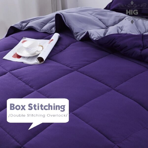 Light Weight Down Alternative Comforter Set, Queen, Green, Reversible