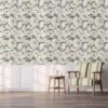 Floral Peel and Stick Wallpaper 17.7-in x 236-in Multi-color Removable Wallpaper Self Adhesive Wallpaper for Cabinets Home Decoration Wall Covering Old Furniture Renovation