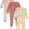 Brand Gender Neutral Footless Unionsuits, 3-Pack, Sizes 0/3 Months - 5T