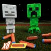 Minecraft Creeper & Skeleton Mob 2-Blaster Pack, 8  N1 Darts, Use Only with  N Series