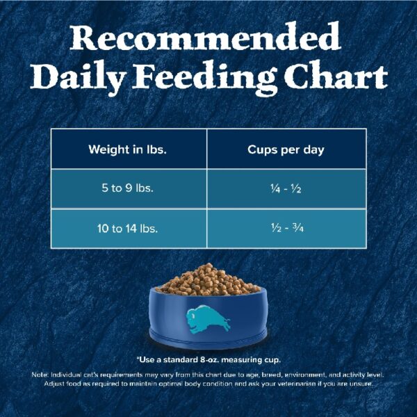 Blue Buffalo Wilderness Natural High Protein Dry Food for Adult Cats, Salmon, 4-lb Bag