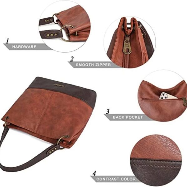 Hobo Bag Purses and Handbags for Women Top Handle Handbags with Zipper
