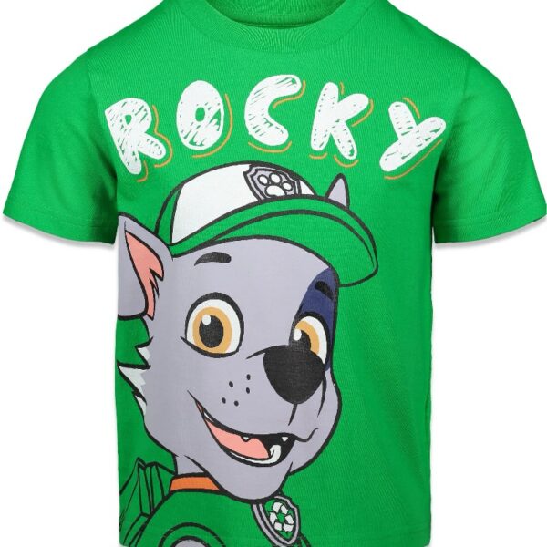 Paw Patrol Chase Marshall Rubble Rocky Toddler Boys 4 Pack T-Shirts Multicolor 4T