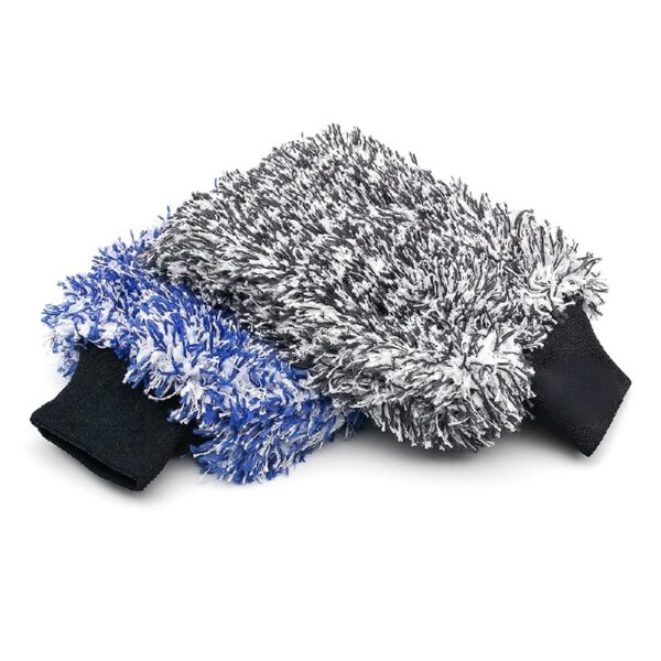 The Cyclone Ultra - Car Wash Mitts - 8in x 9in Blue + Black (2 Pack)