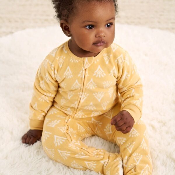 Baby and Toddler Neutral Microfleece Blanket Sleeper Pajamas, 3-Pack, Sizes 0/3M-5T