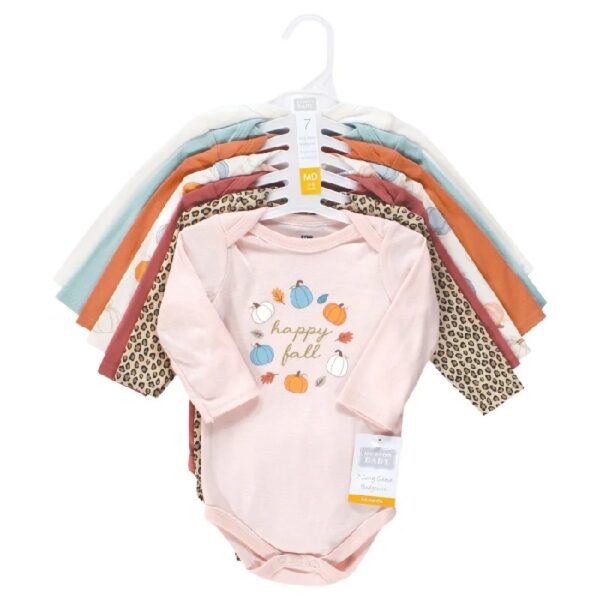 Cotton Long-Sleeve Bodysuits, 7-Pack, Preemie-24 Months
