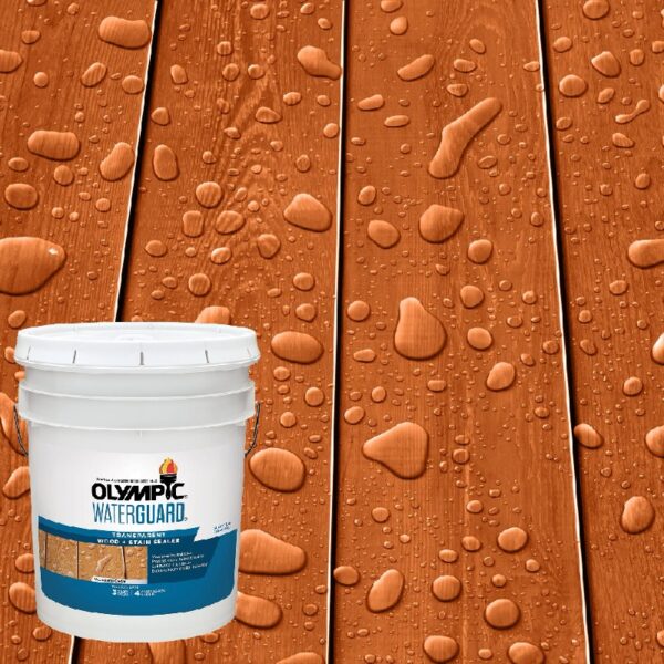 WaterGuard 1 Gallon Sequoia Red Transparent Wood Stain and Sealer