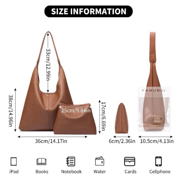 Sendfen Handbags for Women Shoulder Bags Tote Satchel Hobo 4pcs Purse Set