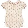 By Gerber Baby Girl Bubble Romper with Flutter Sleeves, Sizes 0/3 Months - 24 Months