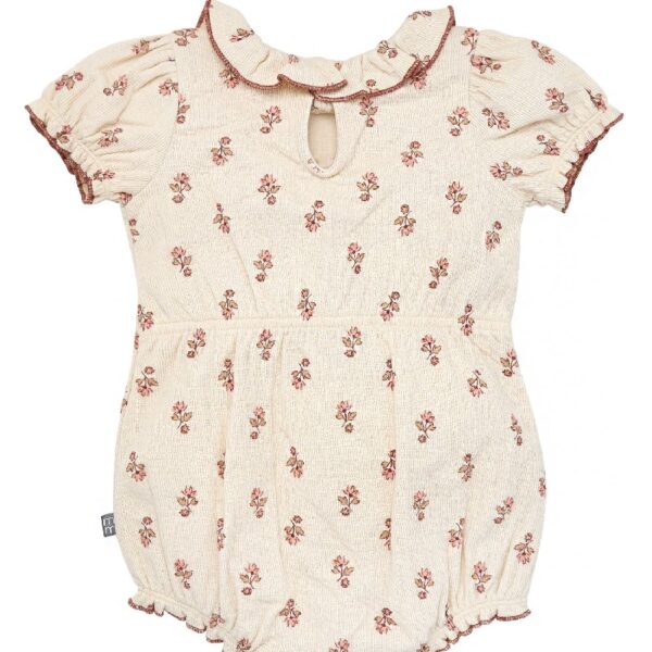By Gerber Baby Girl Bubble Romper with Flutter Sleeves, Sizes 0/3 Months - 24 Months