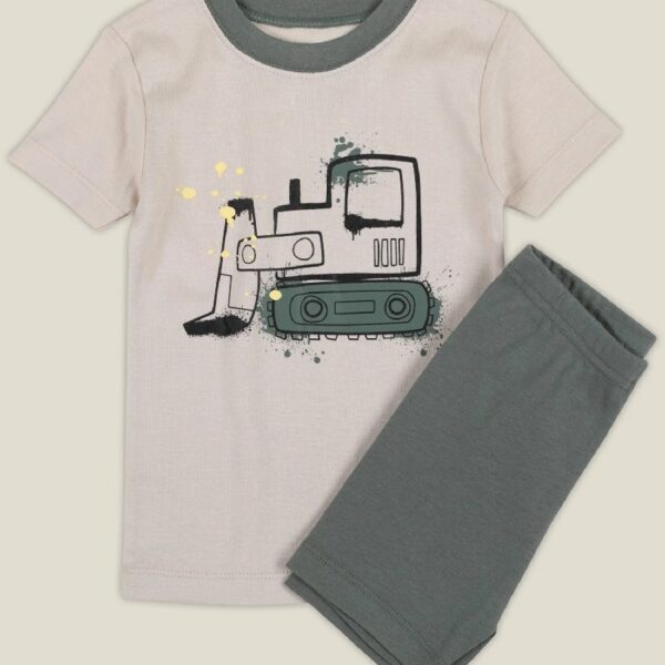 Baby & Toddler Boys 4Pc Short Sleeve Snug Fit Sleepwear, Size 9 Months-5T