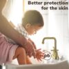 Bathroom Sink Faucet, 4 inch Matte Black Bathroom Faucets with Pop-up Drain and Supply Lines, Stainless Steel 2-Handle Centerset Faucet for Bathroom Faucet 3 Hole