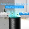Small Dehumidifiers for Bedroom 27oz with Auto-off,7 Colors LED Light up to 215 sq.ft-Black