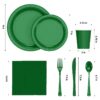 Exquisite 350 Piece Easter Plastic Disposable Party Plates & Dinnerware Combo Set