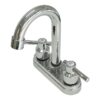Bathroom Faucet 4inch 2 Handles Centerset Suit for 2 or 3 Mounting Holes, Lavatory Hot and Cold Mixer Tap, Mattle Black