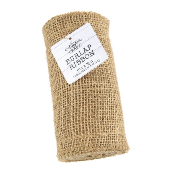 Love, Laugh, Craft Jute Burlap Roll Precut, 6