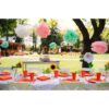 Exquisite 350 Piece Easter Plastic Disposable Party Plates & Dinnerware Combo Set