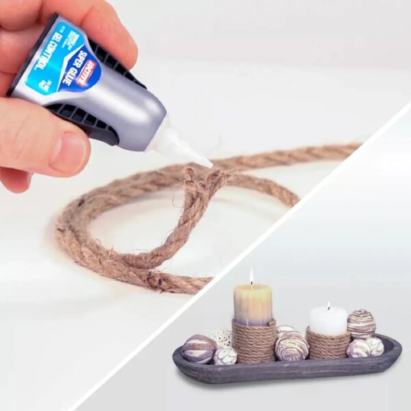 (6 pack) Super Glue Gel Control, Pack of 1, Clear 4 g Bottle