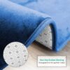 Nestl Set of 3 Absorbent Memory Foam Bath Mat Bathroom Rugs, Gray, Large 20