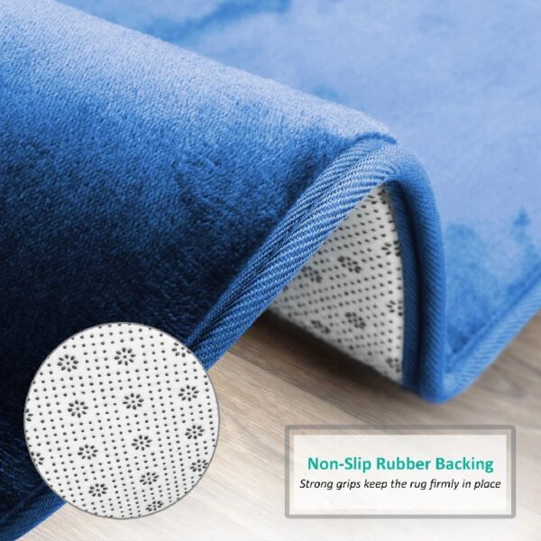 Nestl Set of 3 Absorbent Memory Foam Bath Mat Bathroom Rugs, Gray, Large 20