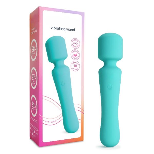 Vibrating Soft Touch Wand, 10 Vibration Settings, Waterproof